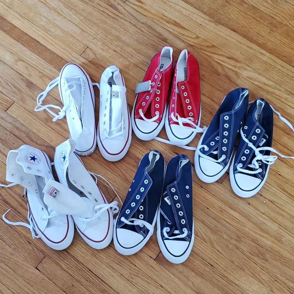 Unisex Chuck Taylor Converse Blue, White & Red